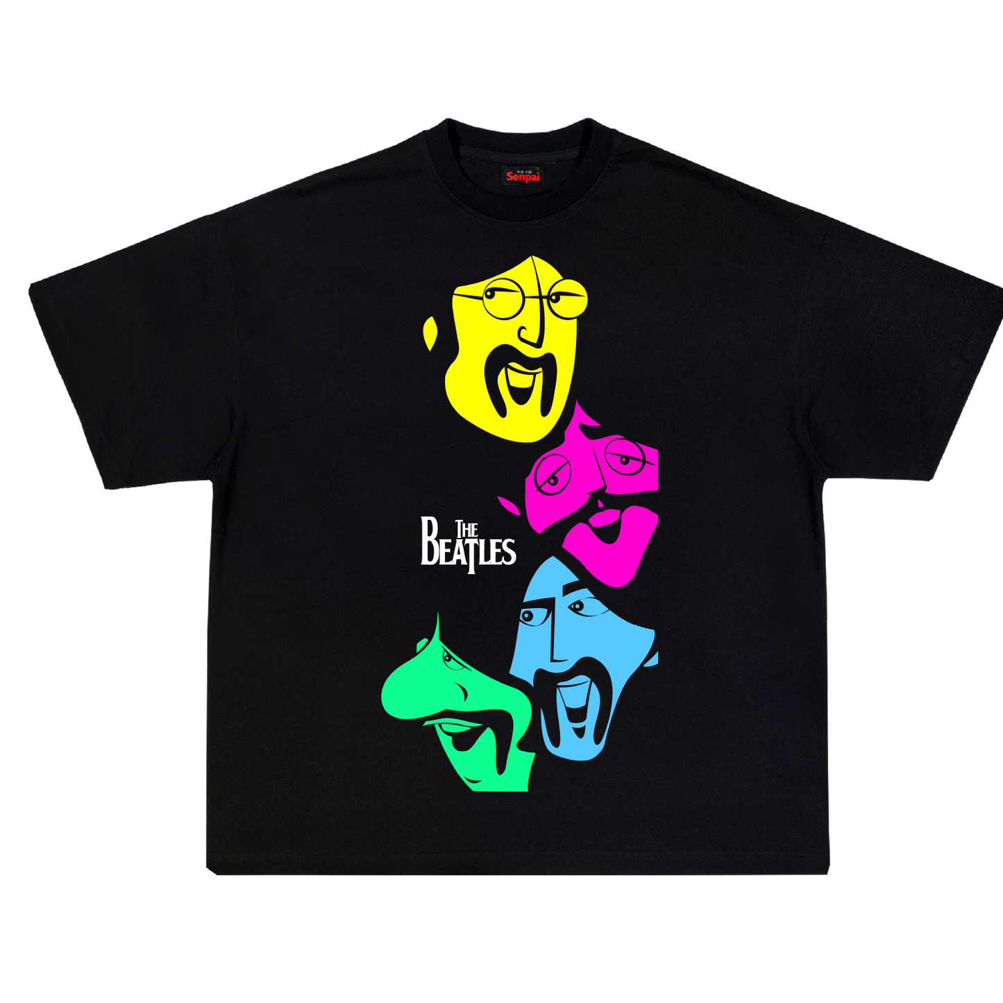 Oversized Heavy Weight T-shirt | THE BEATLES Mask